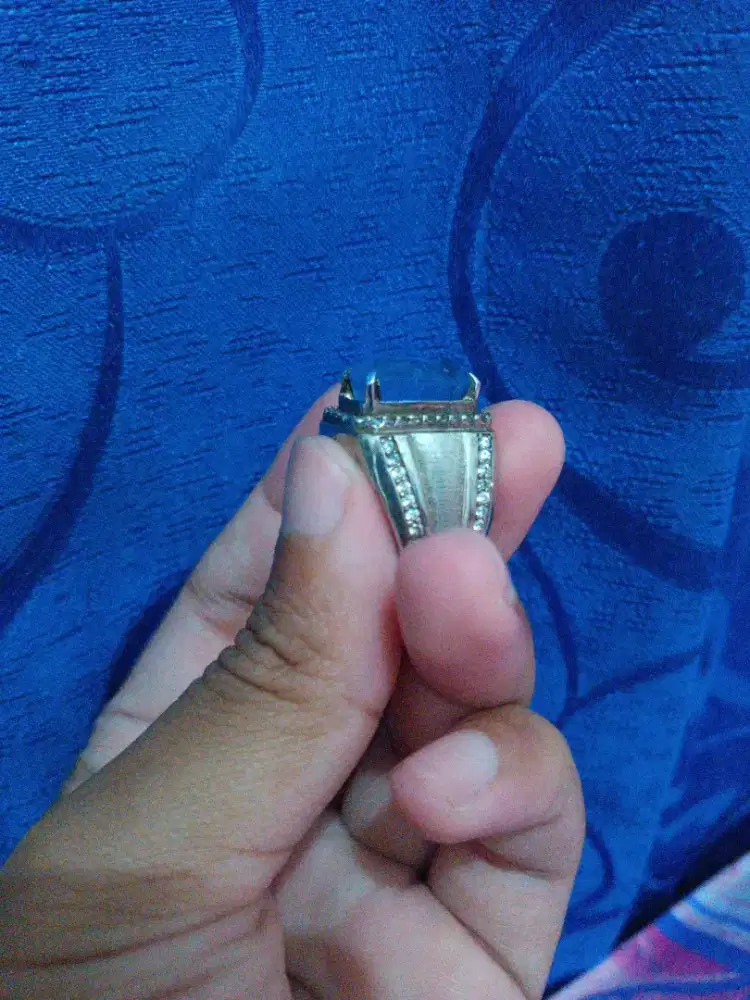 Maxixe Beryl Batu Permata Cincin Pria Obat Ganteng Maksimal