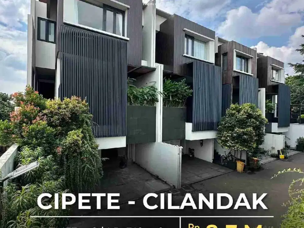 Rumah Semi Furnished dlm Townhouse di Cipete Cilandak Jakarta Selatan