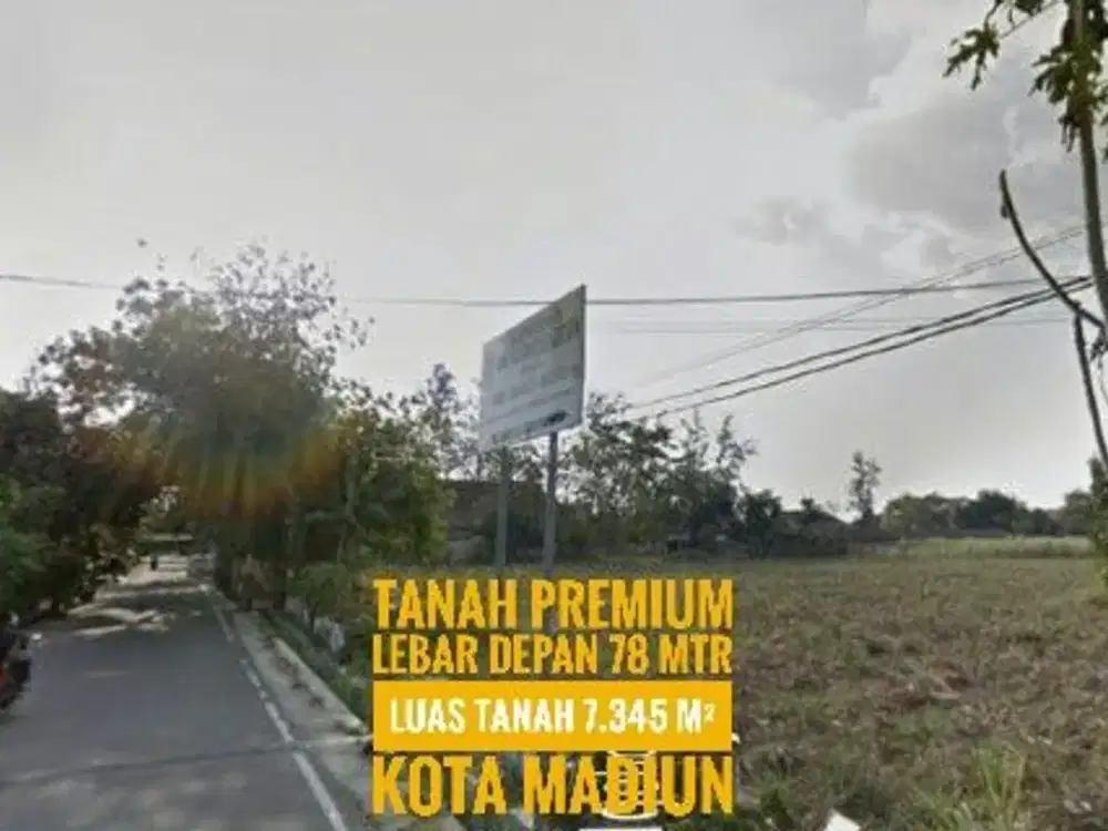 (W) Dijual Tanah Depan RS Griya Husada KOTA MADIUN, Lokasi Mantap