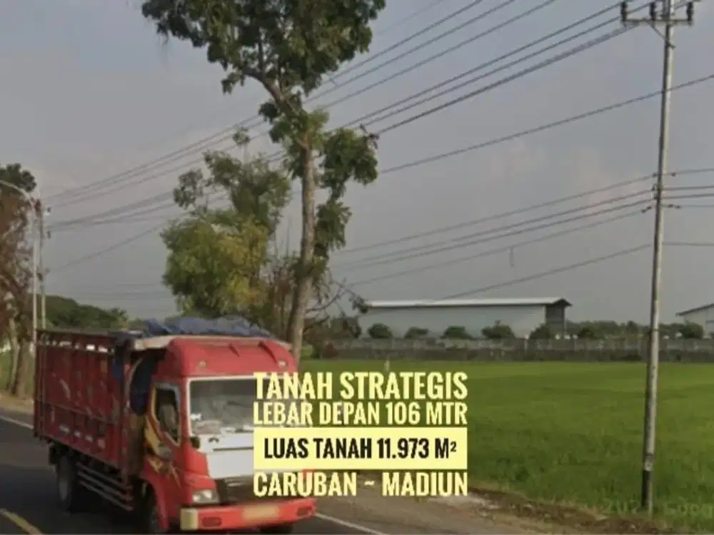 (N) Dijual, Tanah Zona Industri LD 106 mtr, dekat Exit TOL Caruban MADIUN, Prospektif
