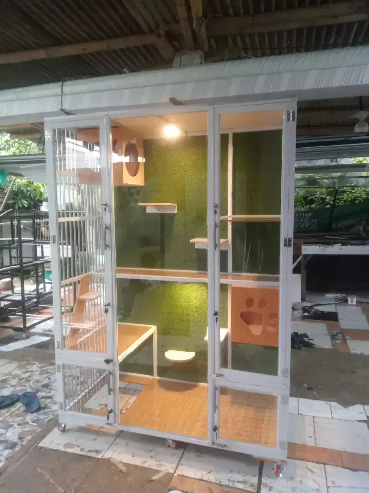 KANDANG 2 PINTU SULTAN RUMAH KUCING