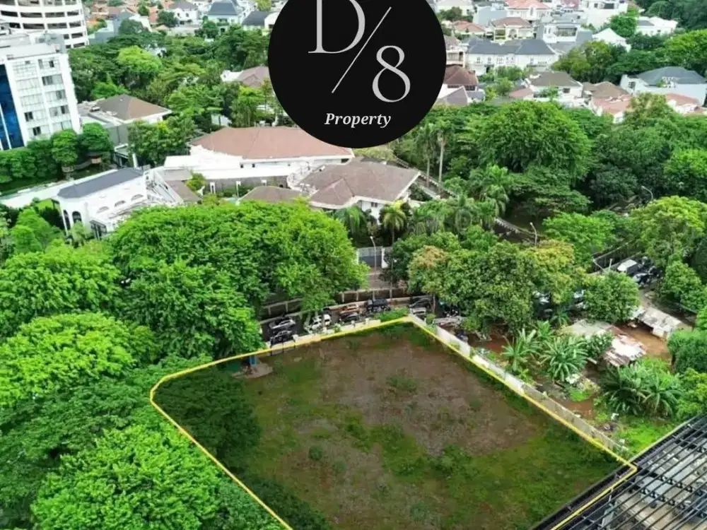 JUAL TANAH PERMATA HIJAU RAYA, LT 2333m2, Hook 2 muka jalan, SHM, Harga 121,3 M