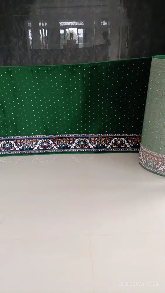 Karpet Masjid Murah Hijau Bintik
