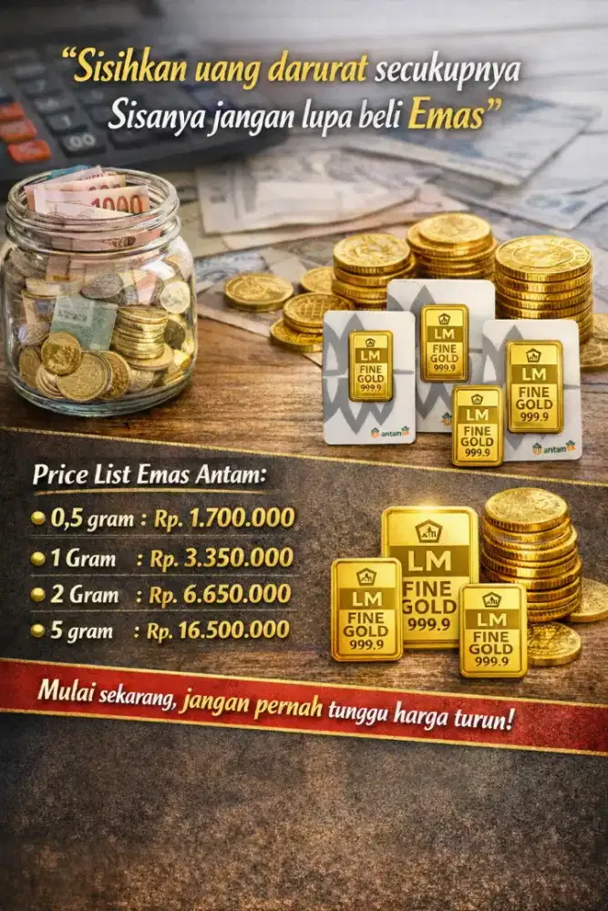 Jual emas antam Certified