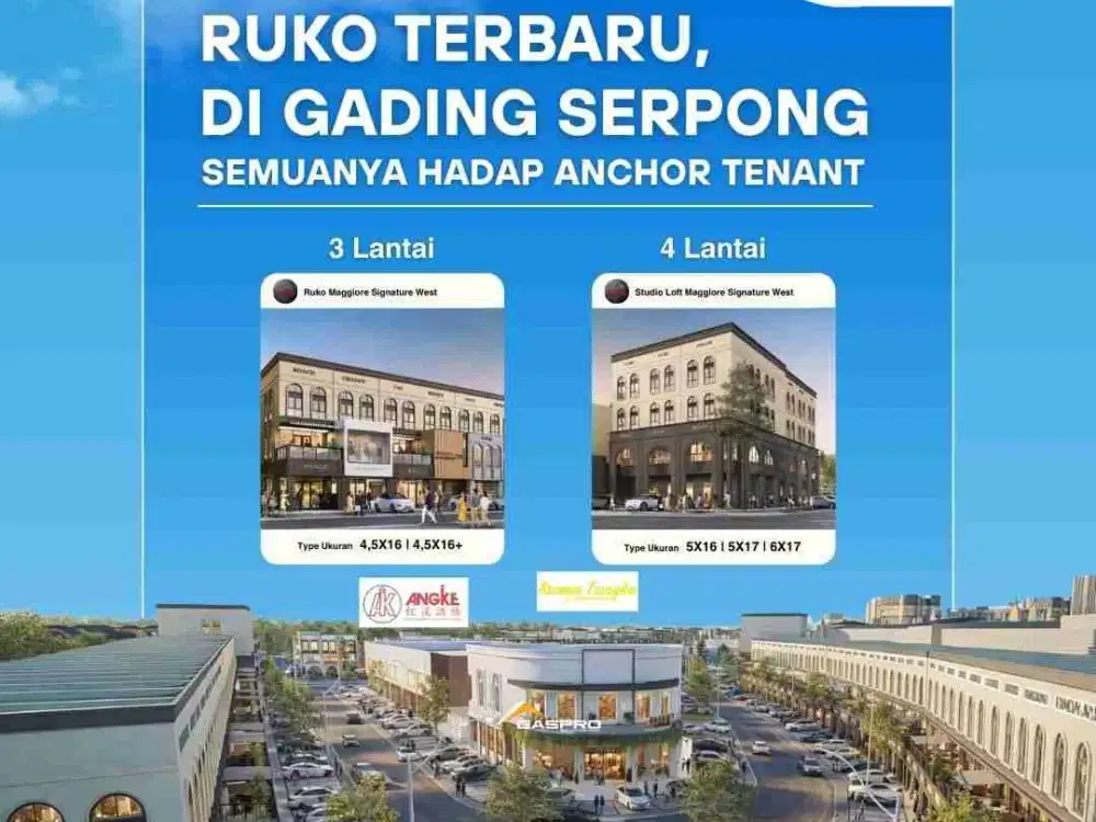 Ruko Hadap Jalan Maggiore Signature West Paramount Gading Serpong
