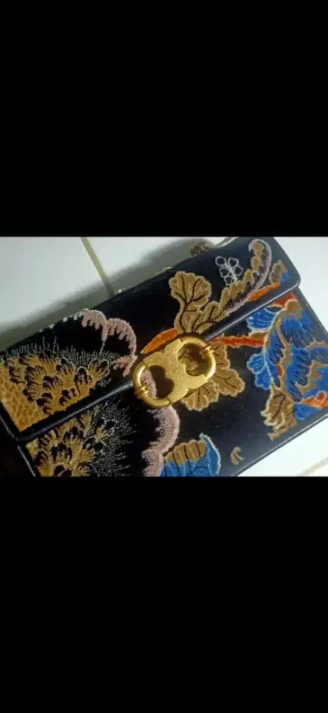 Tas tory burch floral original like new