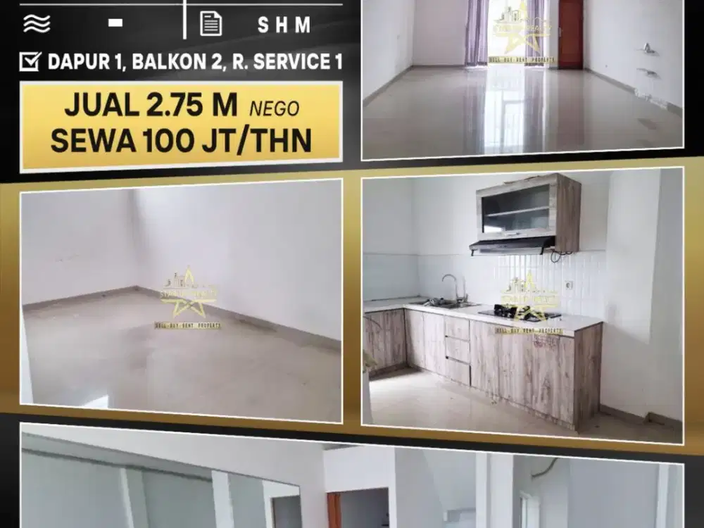 100 jt Disewakan Ruko 3 lantai di Setrasari lt 112 lb 270 SHM