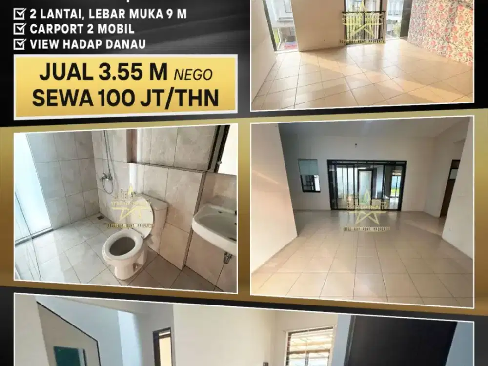 100 jt per thn Disewakan Rumah KBP kota baru parahyangan lt 162 lb 139 bangunan 2 lantai