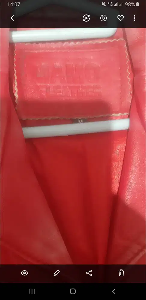 Jual jaket kulit domba premium merk mamo asli kondisi 95%  ukuran M