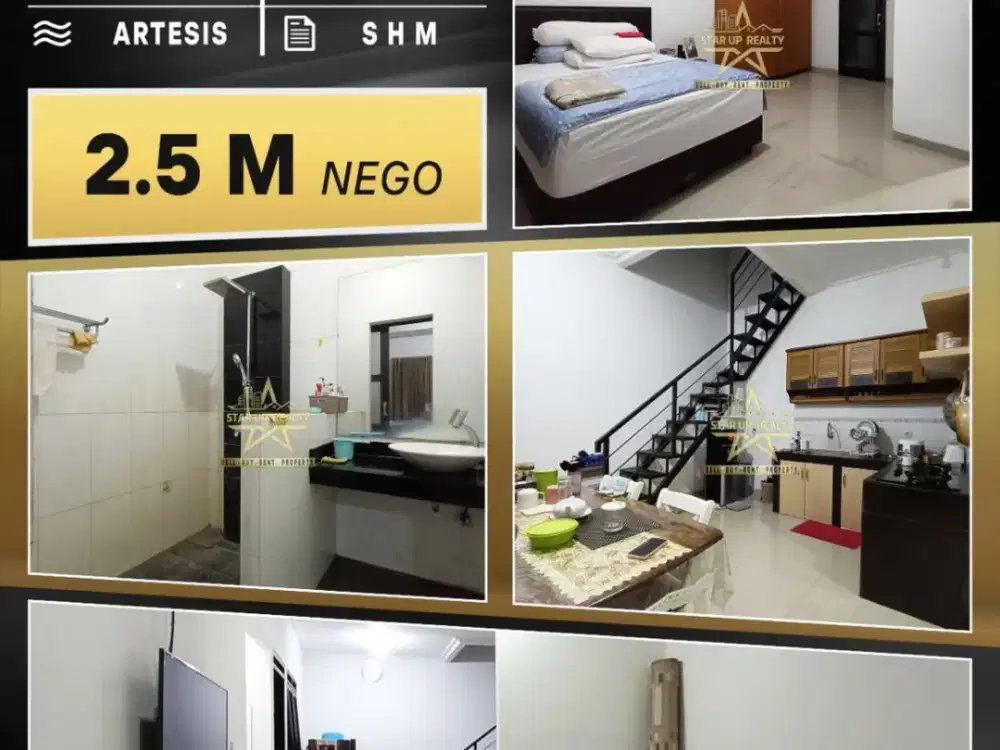 2,5 M Dijual Rumah Singgasana Pradana kt 3 km 3 lt 128 lb 100