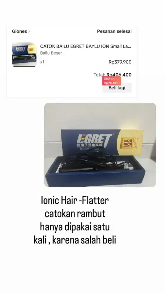 Catokan Rambut Salon