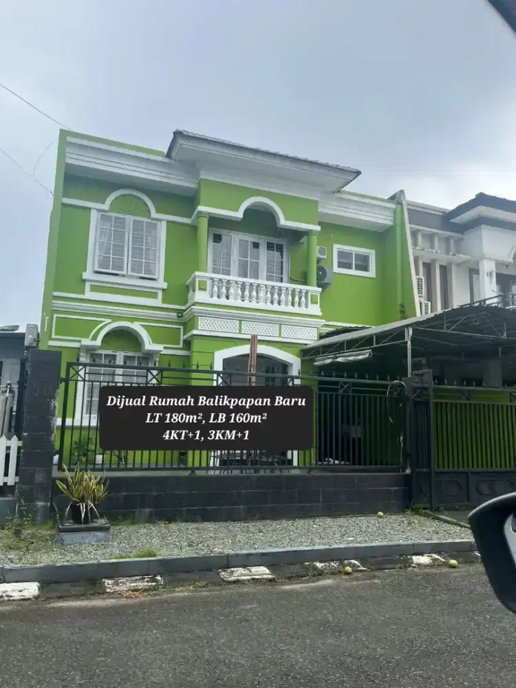 DIJUAL CEPAT! Rumah 2 Lantai LT 180m², 5KT –Siap Huni” Balikpapan Baru