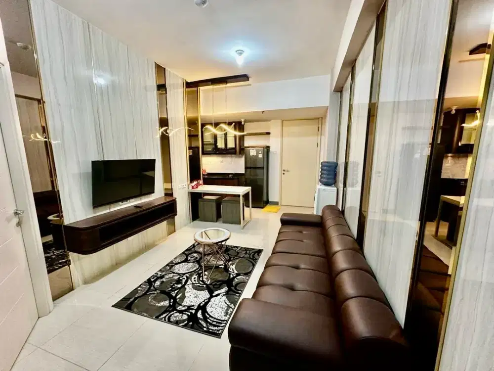 DISEWAKAN APARTEMEN BENSON 2BR JADI 1BR FURNISH VIEW POOL PAKUWON MALL