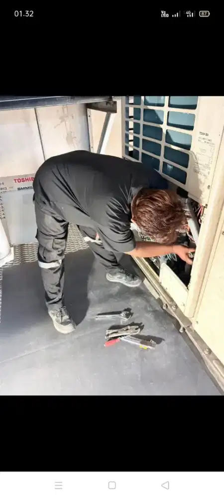 Jasa servis AC kulkas mesin cuci kompa air dll bergaransi