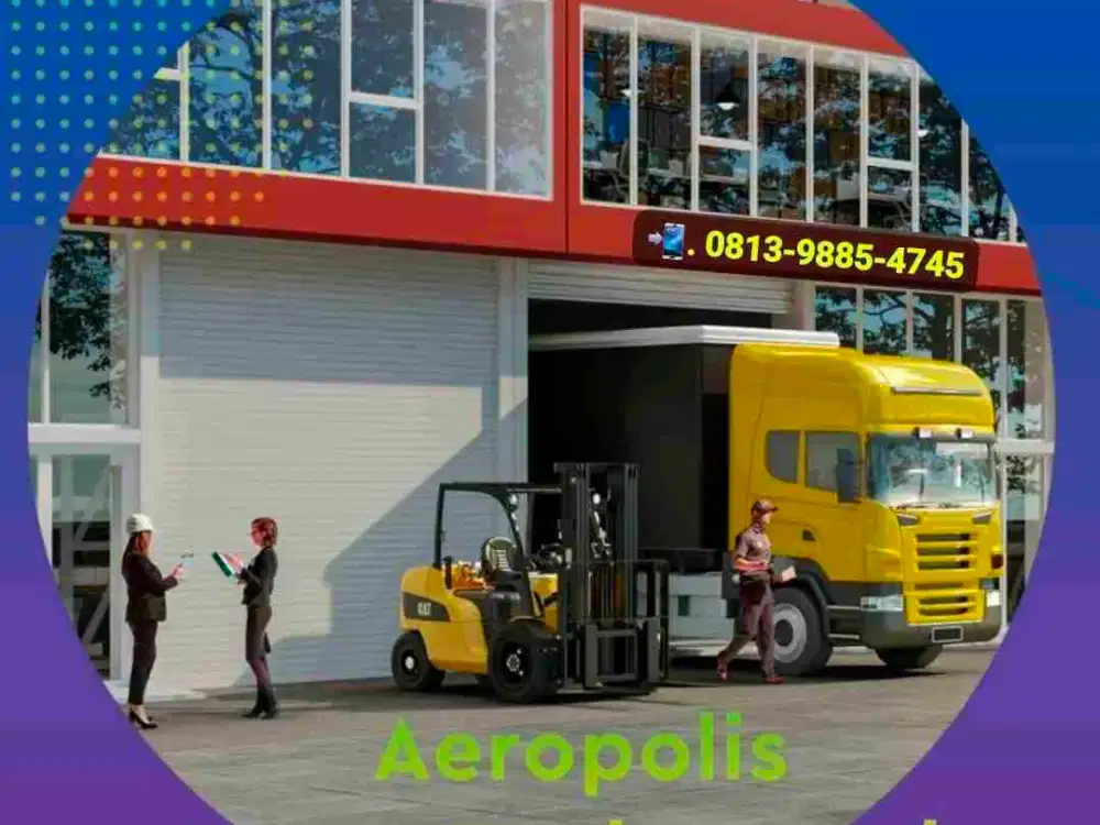 Dijual Gudang Terpadu AEROPOLIS TECHNOPARK, Selangkah dari Bandara