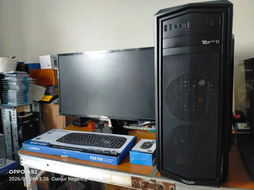 PC Gaming Lengkap Core i5 Gen 7 + Radeon RX 570 + Monitor 24 inci