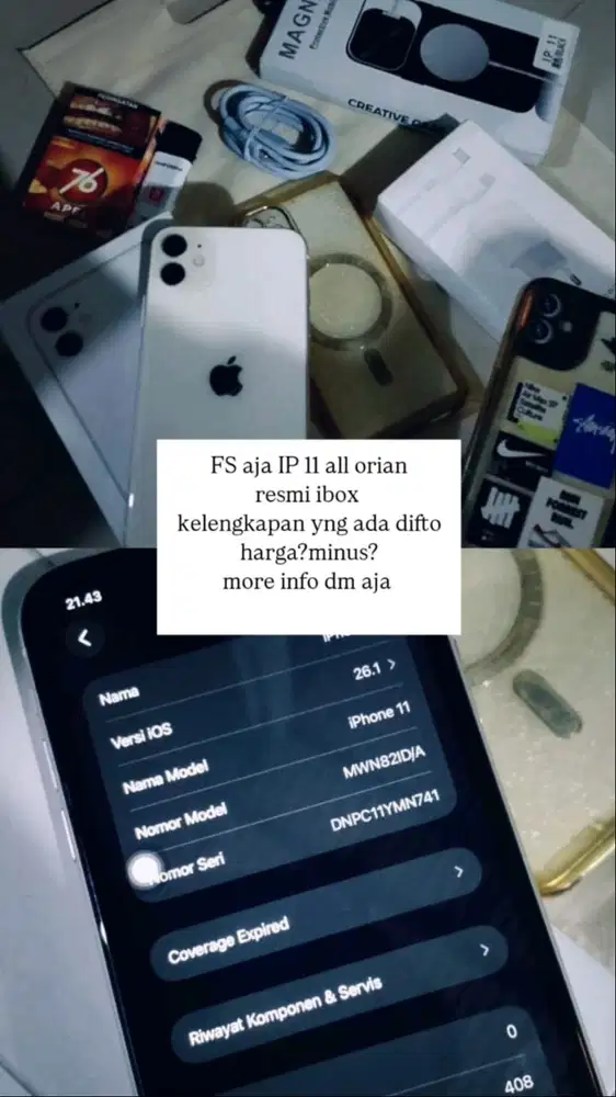 Jual Iphone 11 second ibox 128gb