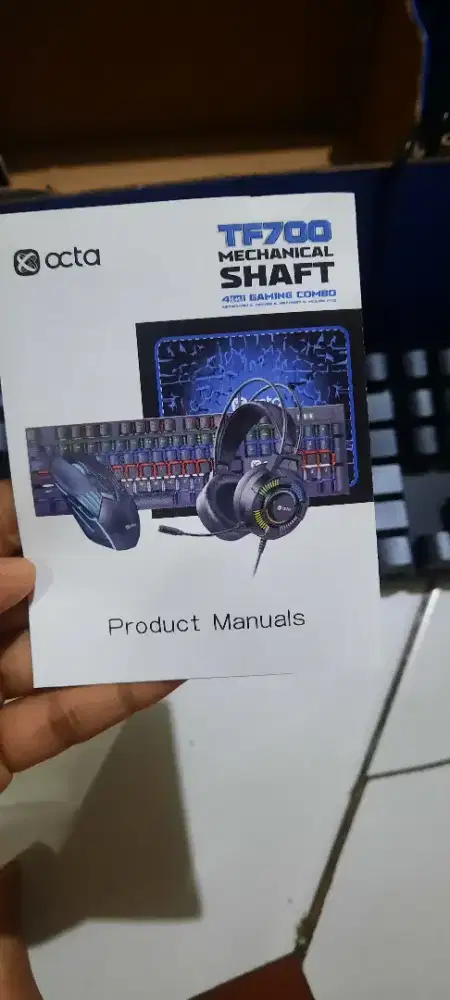 Wireless Ergonomics keyboard dan gaming combo