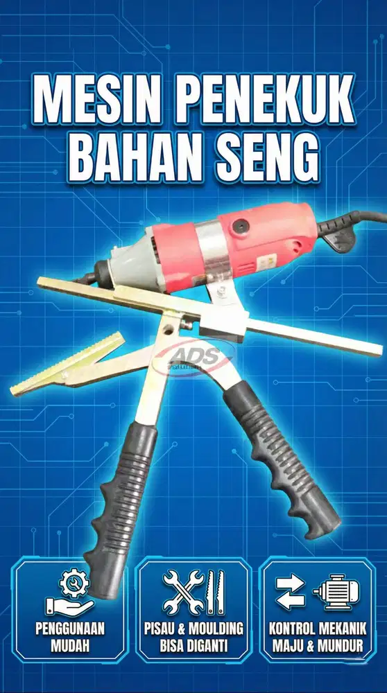 MESIN PENEKUK BAHAN SENG SEMI ELEKTRIK