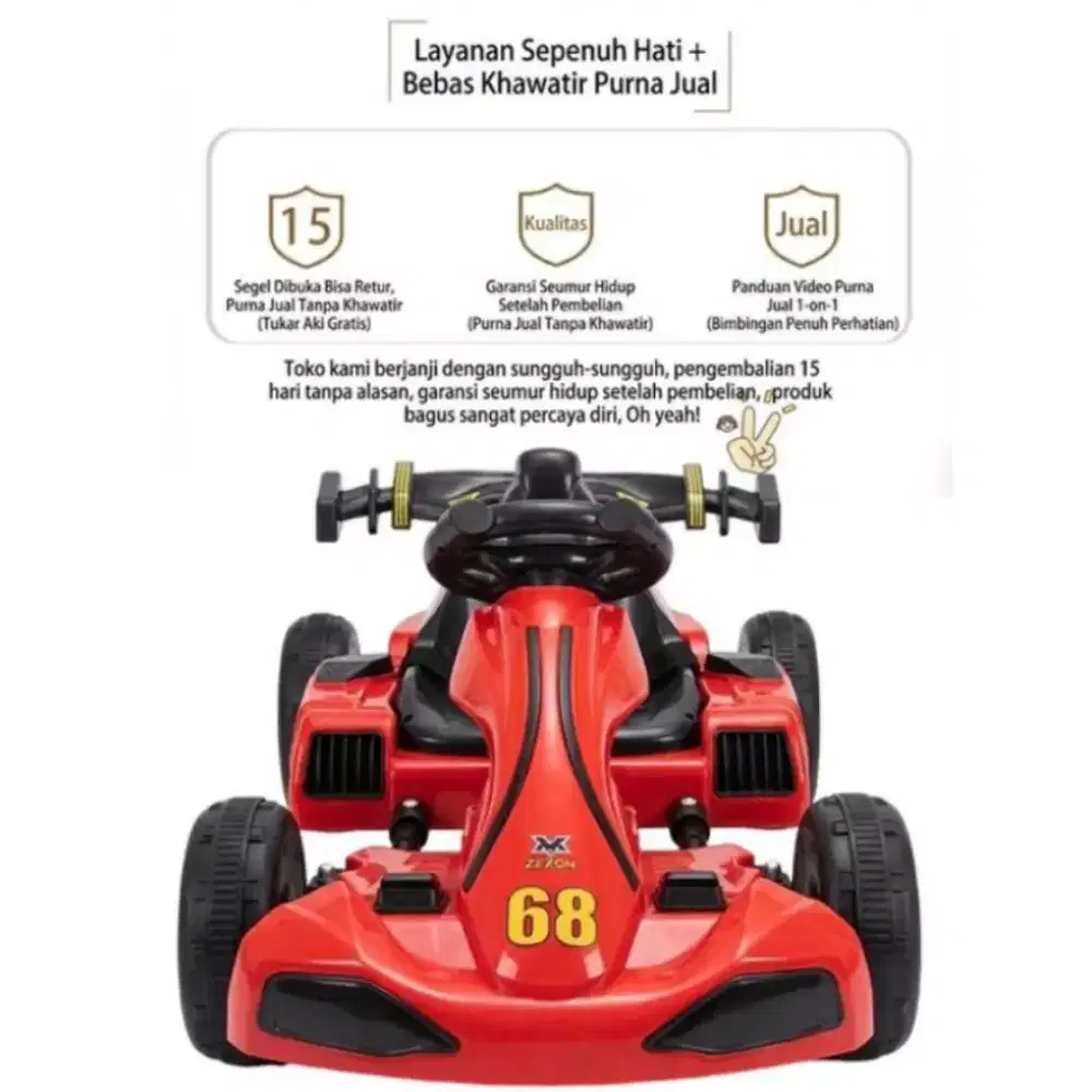 Mobil gokart anak pakai aki