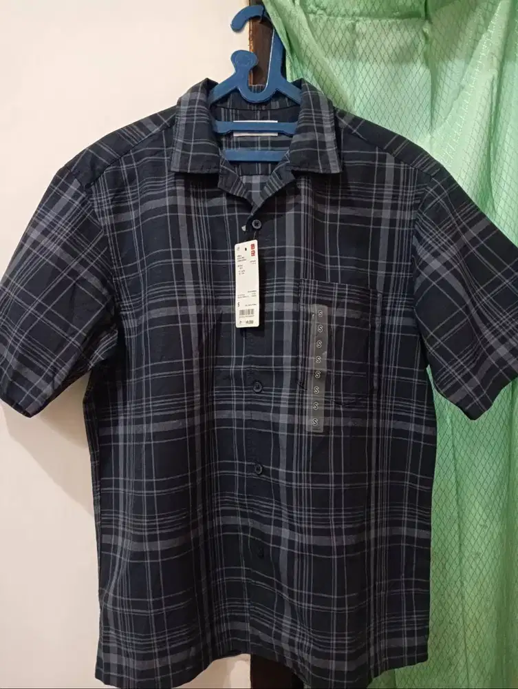 Kemeja Katun Linen Original uniqlo