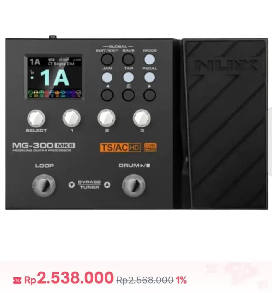 Efek mg 300 + gitar listrik