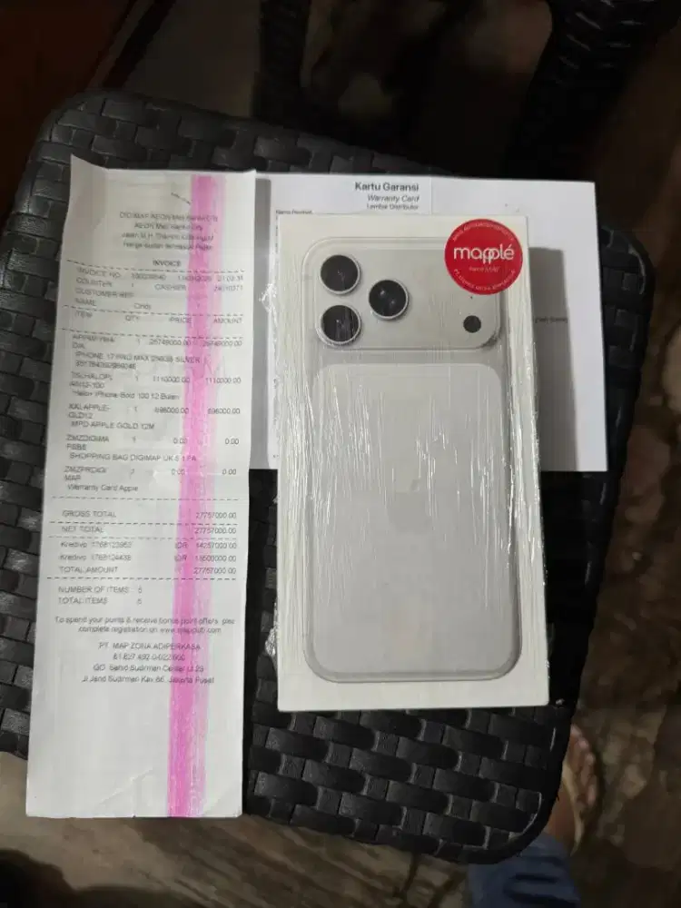 iphone 17 promax 256gb ibox warna silver