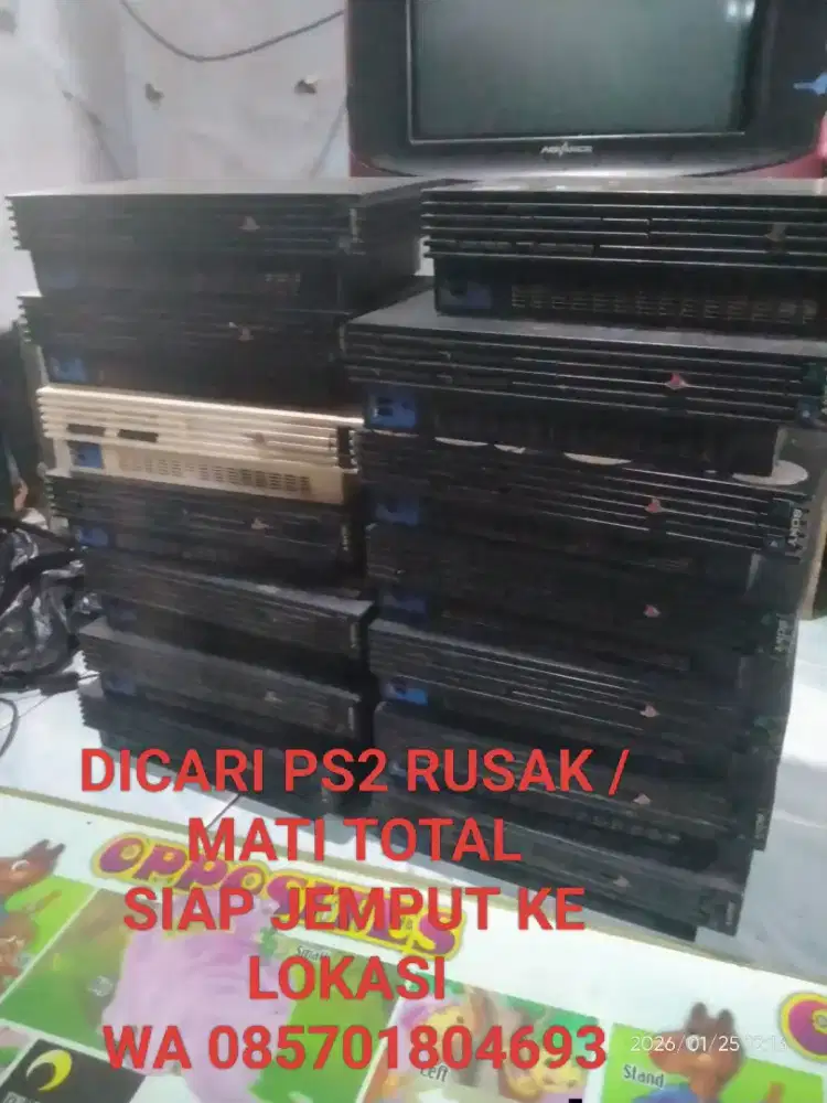Dicari ps2 rusak/mati total