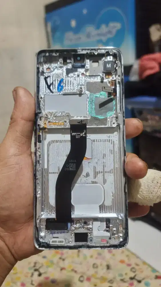 Lcd samsung s21 ultra minus garis