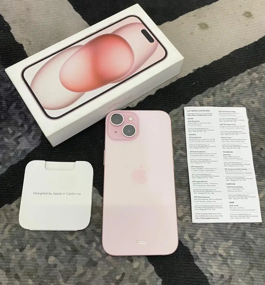 iPhone 15 256GB iBox pink garansi on