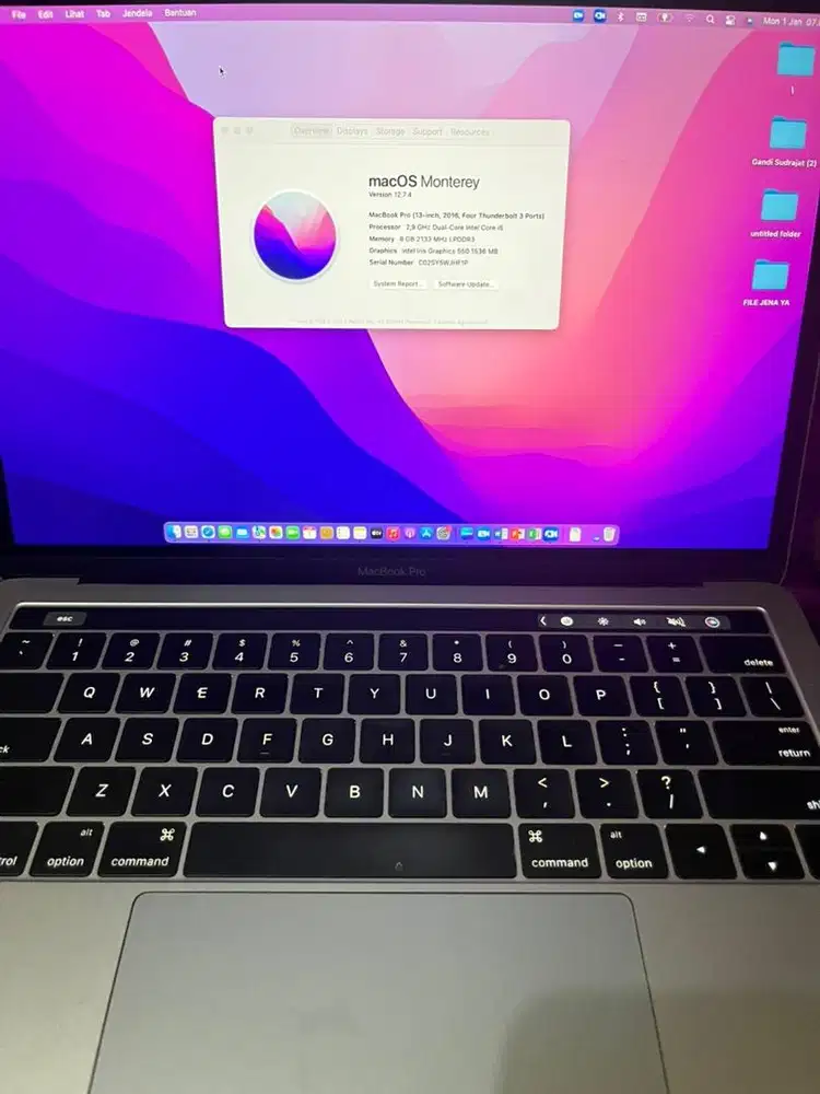 Macbook Pro 2016 Touchbar