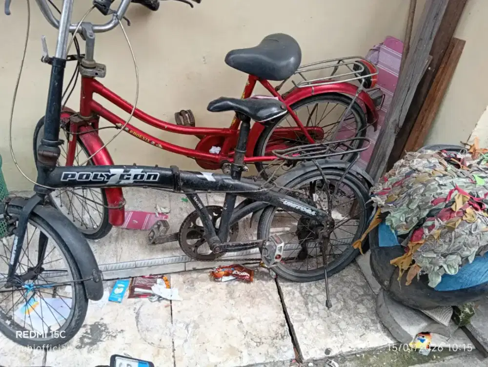 Jual sepeda apa adanya seperti difoto