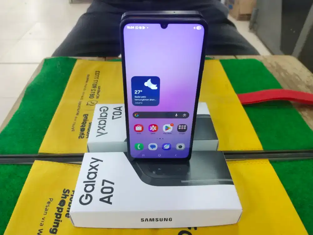 Samsung A 07 Ram 6/128 gb lengkap normal garansi activ