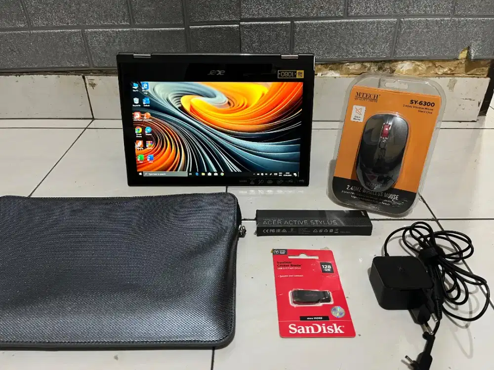 Dijual Laptop 2 in 1 Acer Spin 1 SP111 intel celeron ( touchscreen )