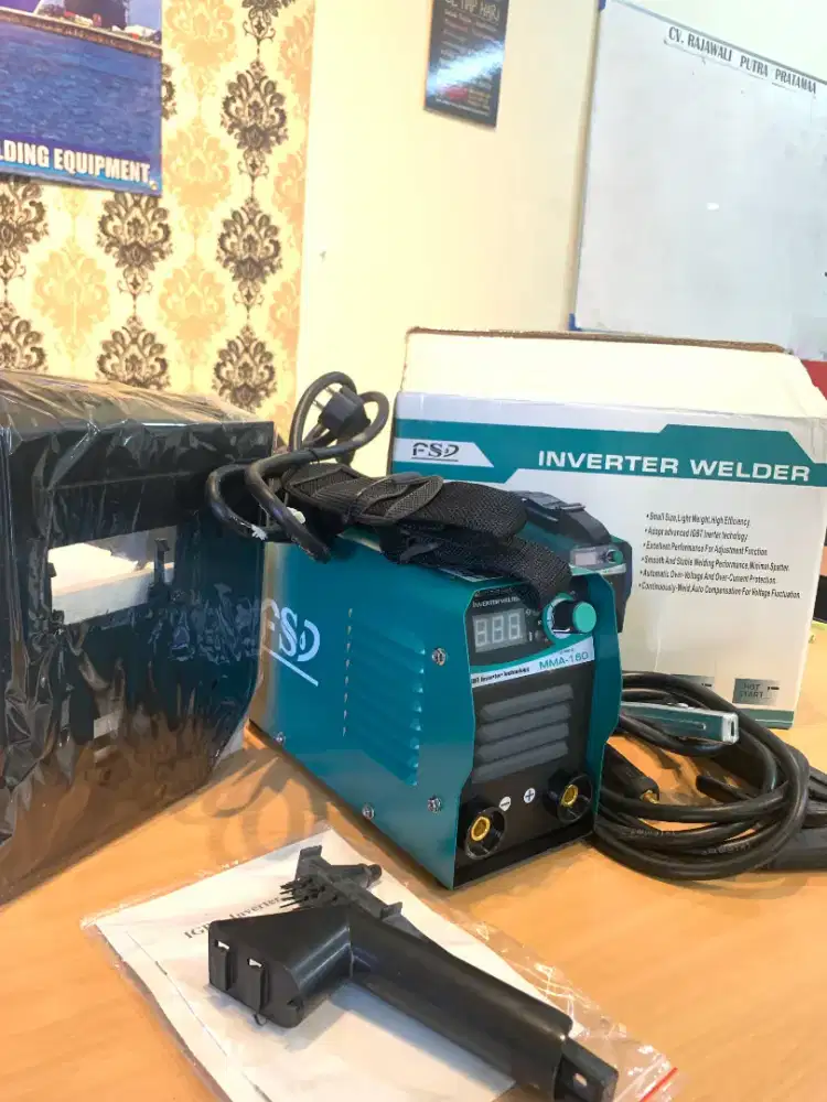 Mesin las MMA 160A FSD SMAW STIK Listrik Inverter DC IGBT 1 PHASE