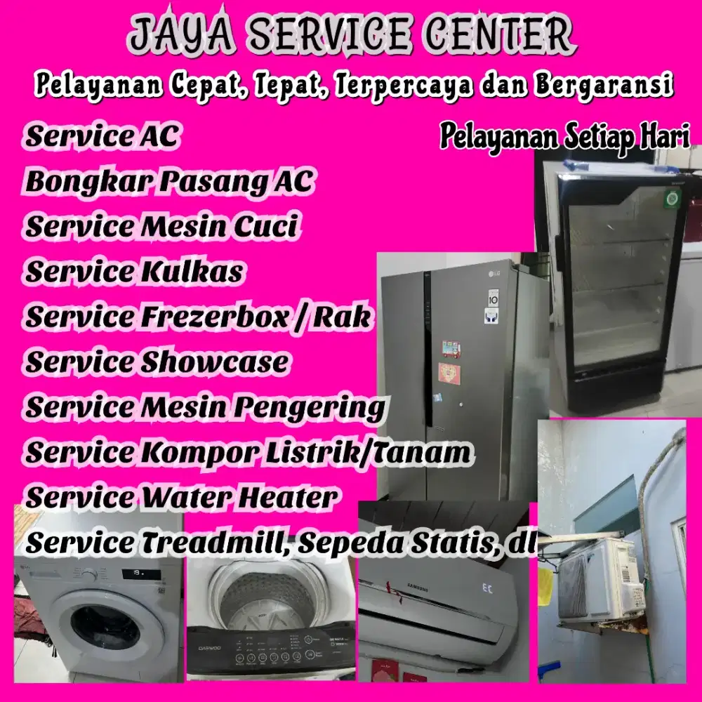 Service AC Bongkar Pasang AC Servis Mesin Cuci Kulkas Frezerbox Gubeng
