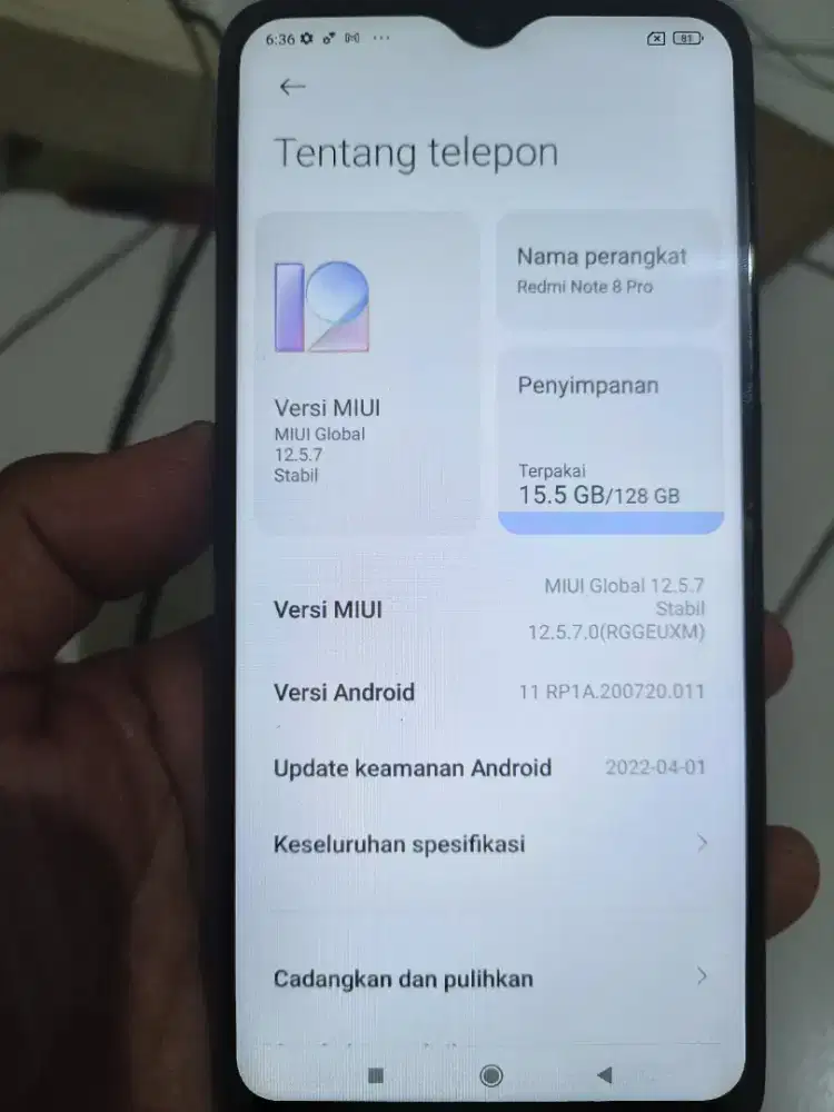 Jual Redmi Note 8 pro