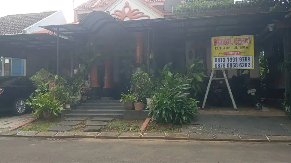 Dijual rumah di cluster fedora graha bintaro