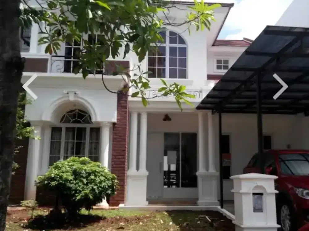 Disewakan Rumah Kota Wisata Cibubur : 200M2, Kamar AC, Shower Panas Dingin, Cluster Monaco, 110Jt/Th