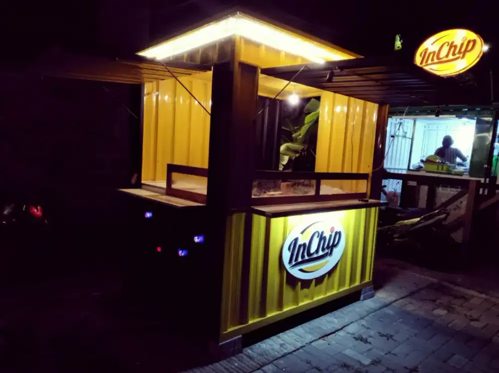 Booth kontainer container gerobak rombong umkm