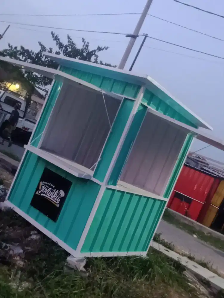Rombong gerobak booth kontainer container