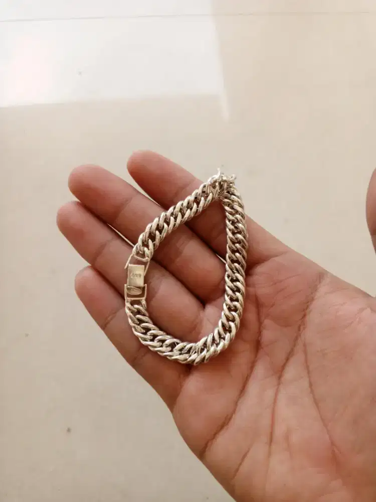 gelang perak asli