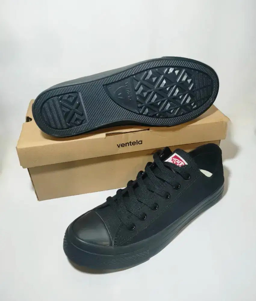 Ventela Ethnic Low All Black