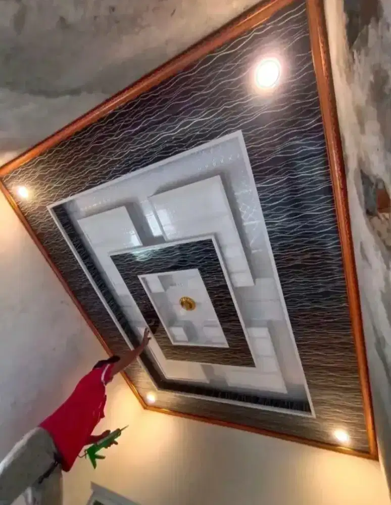 Melayani pemasangan plafon PVC dan kanopi Wesi dan baja ringan