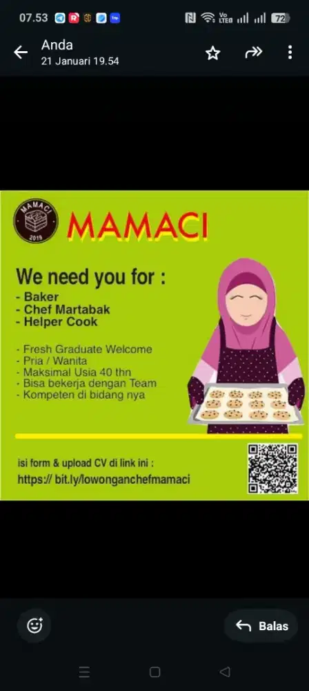 lowongan Kerja Baker