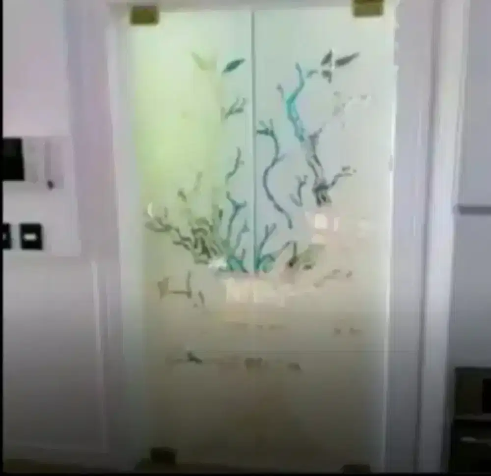 Pasang Stiker sanblas cutting kaca film bs buatkacarumah beautiful