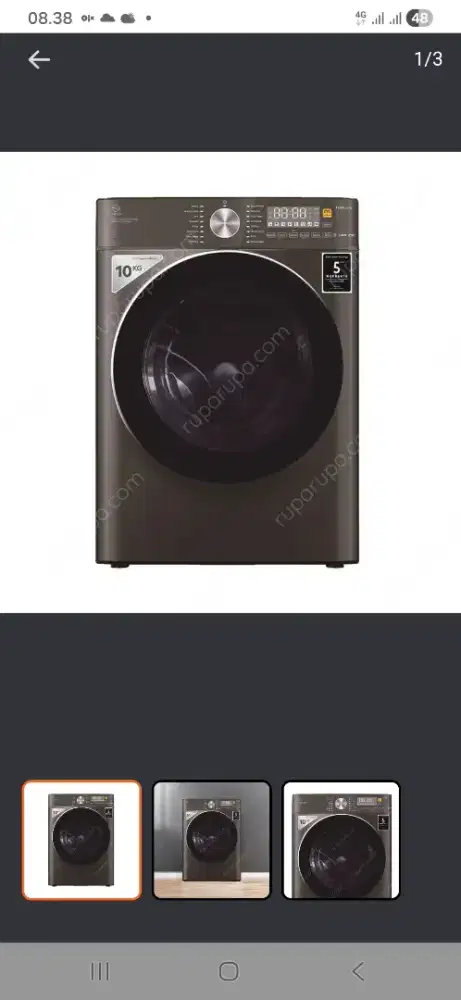 Kels 10 kg mesin cuci front loading