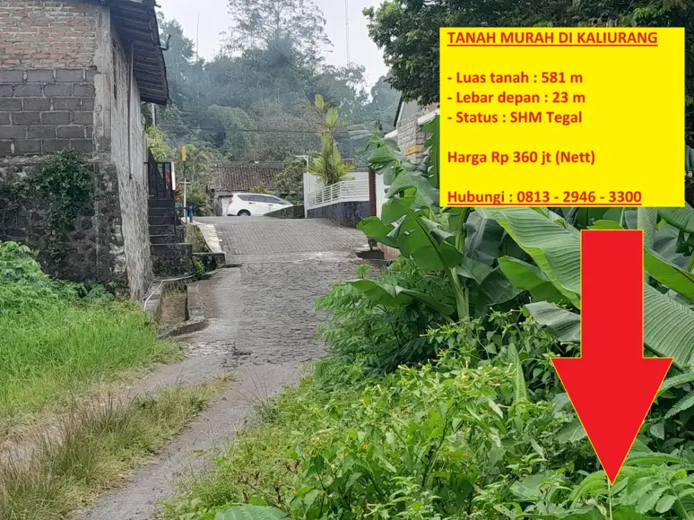 Jual Murah !!! Tanah Strategis Di Kaliurang Cocok Untuk Dibangun Villa Maupun Hunian Pribadi