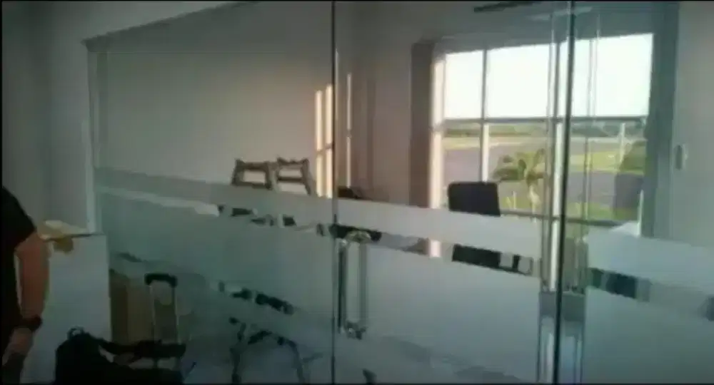 Pasang stiker sanblas cutting manual yang biasa untuk kantor&kaca film