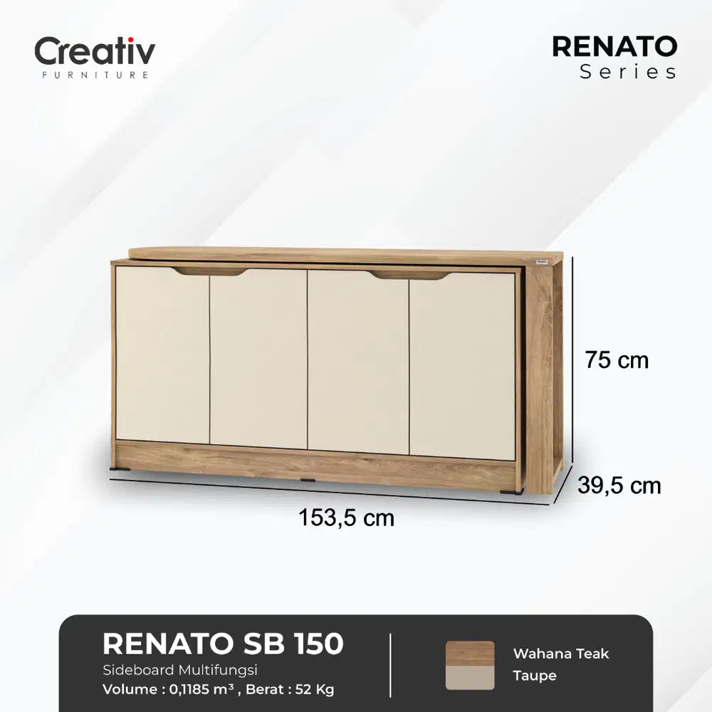 Meja Kantor L Serbaguna Renato SB 150